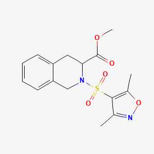 Methyl 2-[(3,5-dimethyl-1,2-oxazol-4-yl)sulfonyl]-1,2,3,4-tetrahydroisoquinoline-3-carboxylate - 