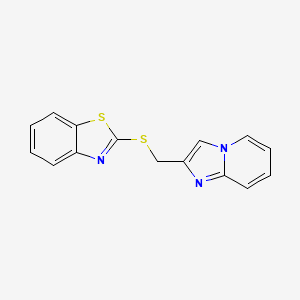 2-[(Imidazo[1,2-a]pyridin-2-ylmethyl)sulfanyl]-1,3-benzothiazole - 