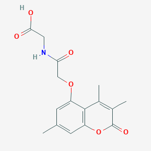 N-{[(3,4,7-trimethyl-2-oxo-2H-chromen-5-yl)oxy]acetyl}glycine - 