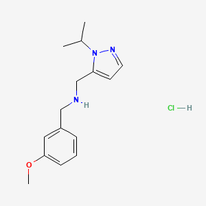 1-(1-isopropyl-1H-pyrazol-5-yl)-N-(3-methoxybenzyl)methanamine - 