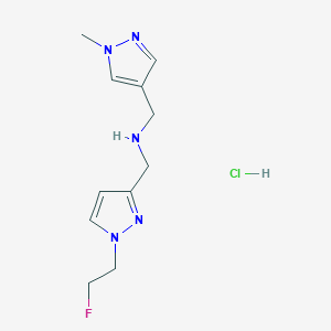 1-[1-(2-fluoroethyl)-1H-pyrazol-3-yl]-N-[(1-methyl-1H-pyrazol-4-yl)methyl]methanamine - 