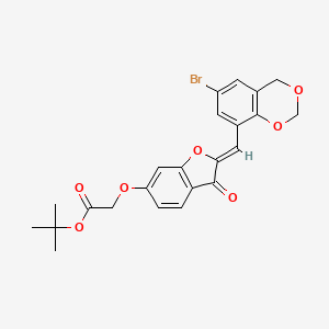 tert-butyl ({(2Z)-2-[(6-bromo-4H-1,3-benzodioxin-8-yl)methylidene]-3-oxo-2,3-dihydro-1-benzofuran-6-yl}oxy)acetate - 