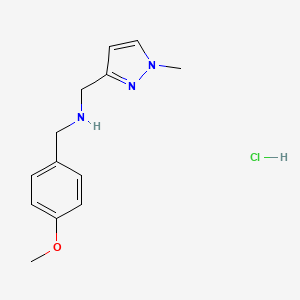 1-(4-methoxyphenyl)-N-[(1-methyl-1H-pyrazol-3-yl)methyl]methanamine - 