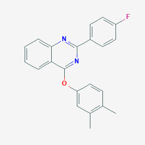 4-(3,4-Dimethylphenoxy)-2-(4-fluorophenyl)quinazoline - 