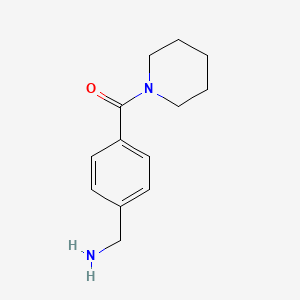 1-[4-(Piperidin-1-ylcarbonyl)phenyl]methanamine - 292635-34-8