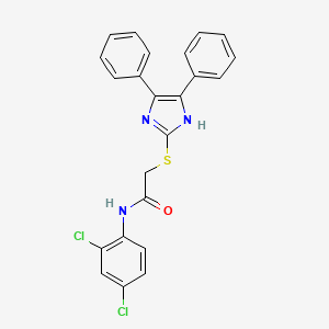 N-(2,4-dichlorophenyl)-2-[(4,5-diphenyl-1H-imidazol-2-yl)sulfanyl]acetamide - 