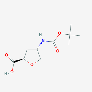(2R,4S)-4-{[(tert-butoxy)carbonyl]amino}oxolane-2-carboxylicacid - 489446-83-5