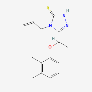 4-allyl-5-[1-(2,3-dimethylphenoxy)ethyl]-4H-1,2,4-triazole-3-thiol - 667413-66-3