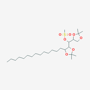 [(2,2-Dimethyl-1,3-dioxolan-4-yl)-(2,2-dimethyl-5-tetradecyl-1,3-dioxolan-4-yl)methyl] methanesulfonate - 