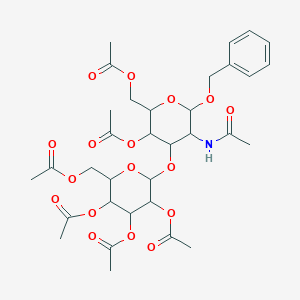 [5-Acetamido-3-acetyloxy-6-phenylmethoxy-4-[3,4,5-triacetyloxy-6-(acetyloxymethyl)oxan-2-yl]oxyoxan-2-yl]methyl acetate - 