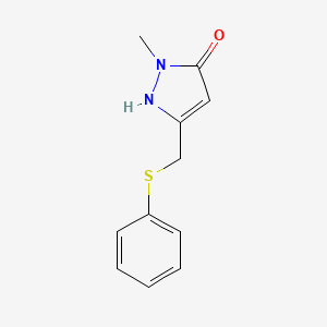 1-methyl-3-[(phenylsulfanyl)methyl]-1H-pyrazol-5-ol - 318234-24-1