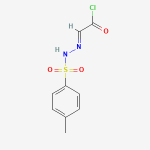 (2E)-2-[(4-methylphenyl)sulfonylhydrazinylidene]acetyl chloride - 