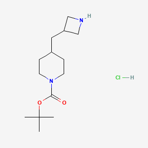 Tert-butyl 4-(azetidin-3-ylmethyl)piperidine-1-carboxylate hydrochloride - 
