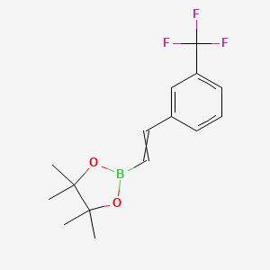 4,4,5,5-tetramethyl-2-[(1E)-2-[3-(trifluoromethyl)phenyl]ethenyl]-1,3,2-dioxaborolane - 