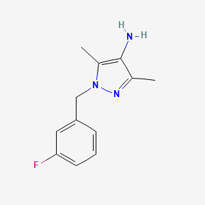 1-(3-fluorobenzyl)-3,5-dimethyl-1H-pyrazol-4-amine - 925650-30-2