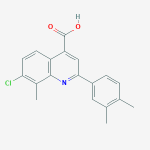 7-Chloro-2-(3,4-dimethylphenyl)-8-methylquinoline-4-carboxylic acid - 862661-16-3