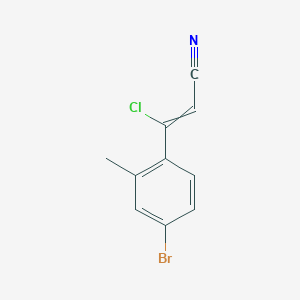 3-(4-bromo-2-methylphenyl)-3-chloroprop-2-enenitrile - 