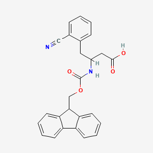 4-(2-cyanophenyl)-3-{[(9H-fluoren-9-ylmethoxy)carbonyl]amino}butanoic acid - 