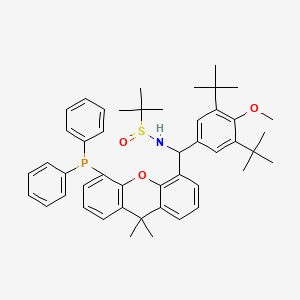 N-[(3,5-di-tert-butyl-4-methoxyphenyl)[5-(diphenylphosphanyl)-9,9-dimethylxanthen-4-yl]methyl]-2-methylpropane-2-sulfinamide - 