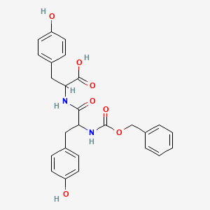 2-(2-{[(Benzyloxy)carbonyl]amino}-3-(4-hydroxyphenyl)propanamido)-3-(4-hydroxyphenyl)propanoic acid - 