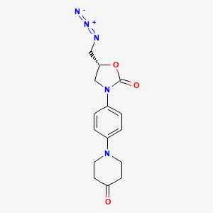 (5R)-5-(azidomethyl)-3-[4-(4-oxopiperidin-1-yl)phenyl]-1,3-oxazolidin-2-one - 648920-52-9