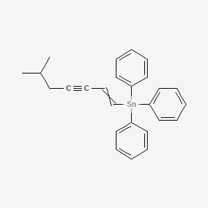 (6-Methylhept-1-en-3-yn-1-yl)(triphenyl)stannane - 650605-81-5