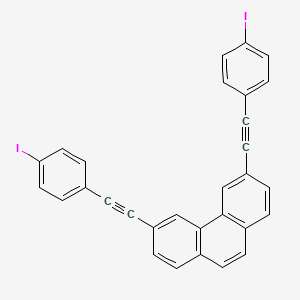 3,6-Bis[(4-iodophenyl)ethynyl]phenanthrene - 918778-85-5