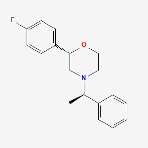 (2S)-2-(4-Fluorophenyl)-4-[(1R)-1-phenylethyl]morpholine - 920798-53-4