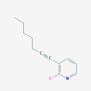 3-(Hept-1-YN-1-YL)-2-iodopyridine - 919123-76-5
