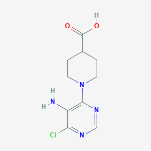 1-(5-Amino-6-chloropyrimidin-4-yl)piperidine-4-carboxylic acid - 882770-44-7