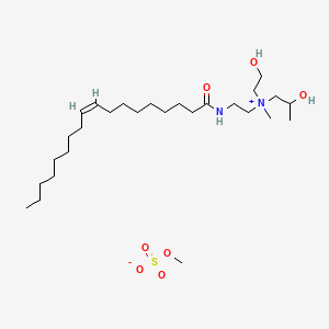(Z)-2-Hydroxypropyl(2-hydroxyethyl)methyl(2-((1-oxo-9-octadecenyl)amino)ethyl)ammonium methyl sulphate - 93982-91-3