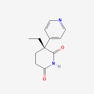 2,6-Piperidinedione, 3-ethyl-3-(4-pyridinyl)-, (R)- - 121742-46-9
