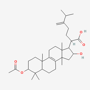 2-(3-acetyloxy-16-hydroxy-4,4,10,13,14-pentamethyl-2,3,5,6,7,11,12,15,16,17-decahydro-1H-cyclopenta[a]phenanthren-17-yl)-6-methyl-5-methylideneheptanoic acid - 