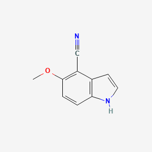 5-methoxy-1H-indole-4-carbonitrile - 