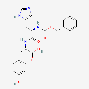 (S)-2-((S)-2-(((Benzyloxy)carbonyl)amino)-3-(1H-imidazol-4-yl)propanamido)-3-(4-hydroxyphenyl)propanoic acid - 