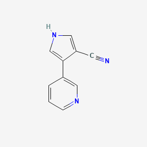 4-(Pyridin-3-yl)-1H-pyrrole-3-carbonitrile - 87388-66-7