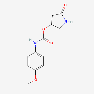 5-Oxopyrrolidin-3-yl (4-methoxyphenyl)carbamate - 88015-92-3