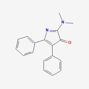 3H-Pyrrol-3-one, 2-(dimethylamino)-4,5-diphenyl- - 58329-07-0