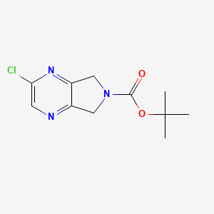 tert-Butyl 2-chloro-5,7-dihydro-6H-pyrrolo[3,4-b]pyrazine-6-carboxylate - 