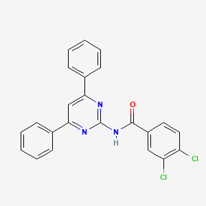 Benzamide, 3,4-dichloro-N-(4,6-diphenyl-2-pyrimidinyl)- - 820961-62-4