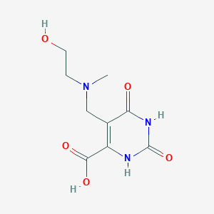 5-(((2-Hydroxyethyl)(methyl)amino)methyl)-2,6-dioxo-1,2,3,6-tetrahydropyrimidine-4-carboxylic acid - 16490-09-8