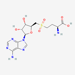 2-Amino-4-[(2S,3S,4R,5R)-5-(6-amino-purin-9-yl)-3,4-dihydroxy-tetrahydro-furan-2-ylmethanesulfonyl]-butyric acid - 