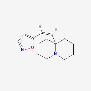(Z)-5-(2-(Octahydro-1H-quinolizin-9a-yl)vinyl)isoxazole - 