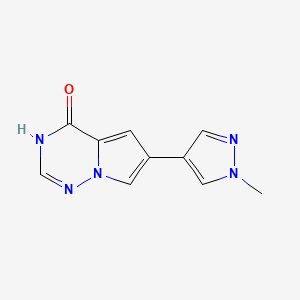 6-(1-Methyl-1H-pyrazol-4-yl)pyrrolo[2,1-f][1,2,4]triazin-4(1H)-one - 