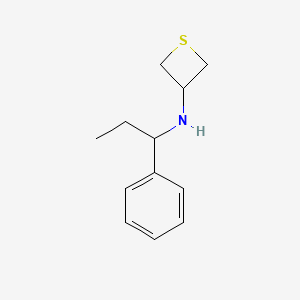 N-(1-Phenylpropyl)thietan-3-amine - 