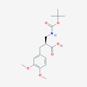 (S)-3-((tert-Butoxycarbonyl)amino)-2-(3,4-dimethoxybenzyl)propanoic acid - 