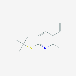 6-(tert-Butylthio)-2-methyl-3-vinylpyridine - 