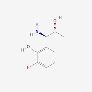 2-((1R,2R)-1-Amino-2-hydroxypropyl)-6-fluorophenol - 
