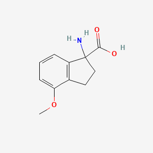 1-Amino-4-methoxy-2,3-dihydro-1H-indene-1-carboxylic acid - 