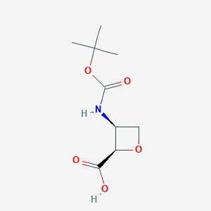 (2R,3S)-3-((Tert-butoxycarbonyl)amino)oxetane-2-carboxylic acid - 